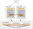 Architecture diagram for 1 shard and 2 replicas with ReplicatedMergeTree